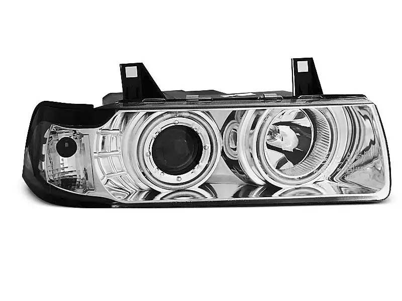 Scheinwerfer Angel Eyes CCFL chrom passend für BMW E36 12.90–08.99 Abverkauf