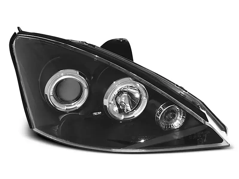Beliebt Angel Eyes Scheinwerfer passend für Ford Focus 11.01-10.04 Schwarz