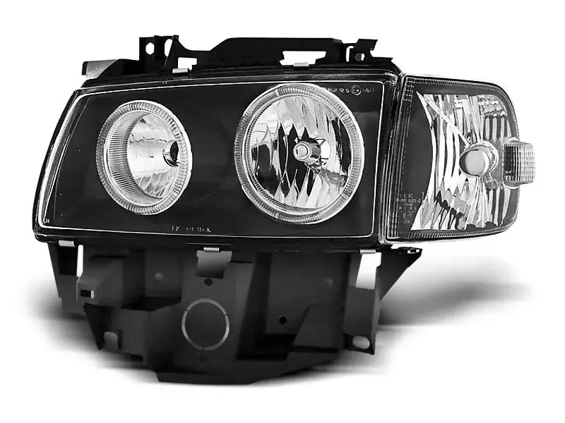 Sofort Bestellen Scheinwerfer Angel Eyes schwarz passend für VW T4 08.96-03.03 Bus