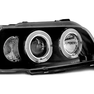 Angel Eyes Scheinwerfer Schwarz passend für Renault Clio 1 (06/1990–1995) Echt