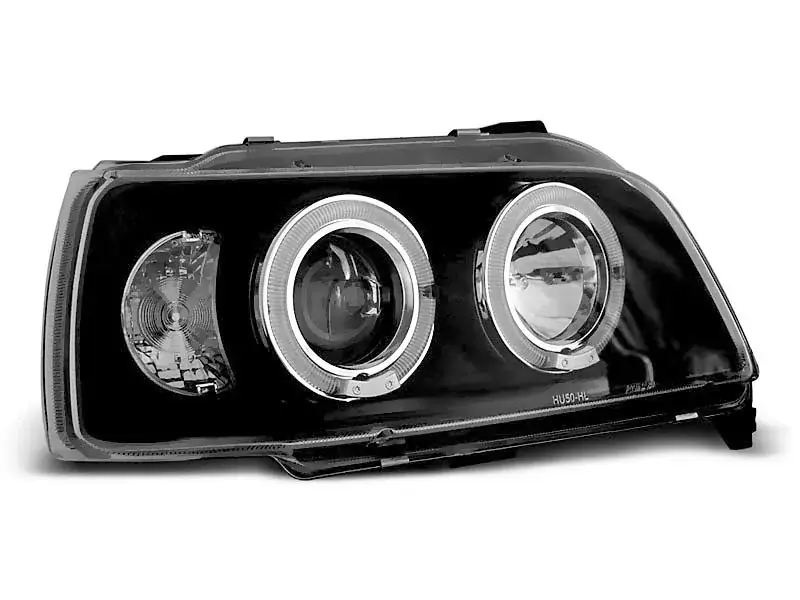 Angel Eyes Scheinwerfer Schwarz passend für Renault Clio 1 (06/1990–1995) Echt
