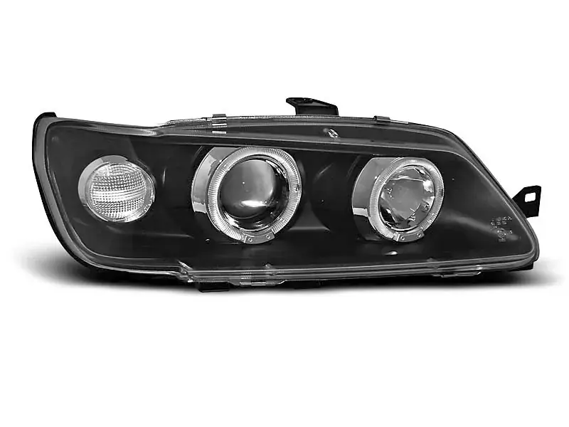 Scheinwerfer Angel Eyes Black passend für Peugeot 306 (02.93–04.97) Sichere Zahlung