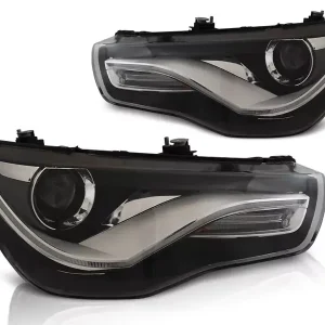 Zertifiziert Scheinwerfer True DRL Black passend für Audi A1 04.10-12.14