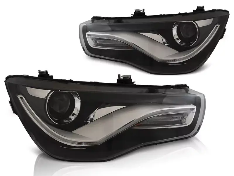 Zertifiziert Scheinwerfer True DRL Black passend für Audi A1 04.10-12.14