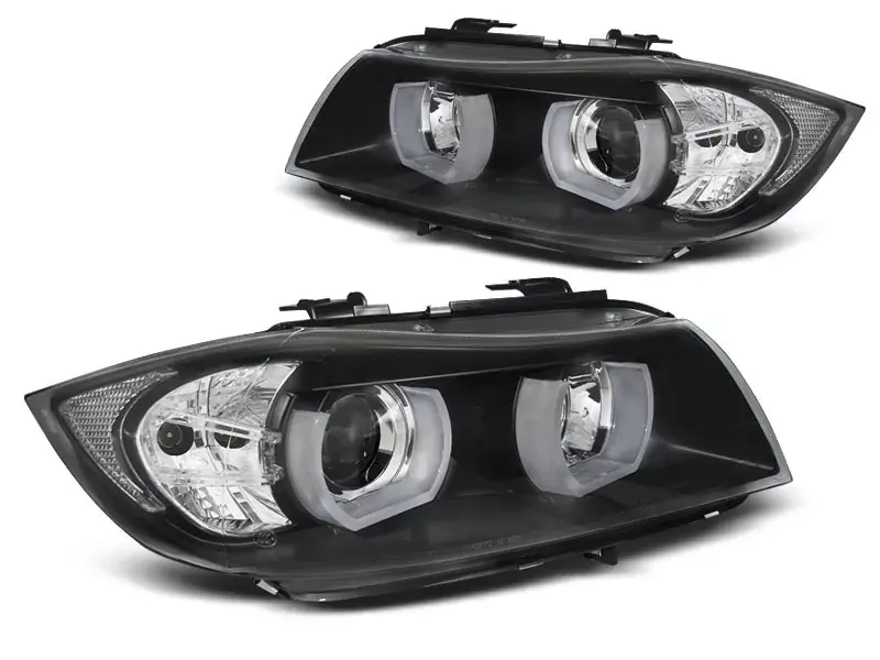 Jetzt Bestellen Scheinwerfer U-LED-Licht 3D schwarz passend für BMW E90 / E91