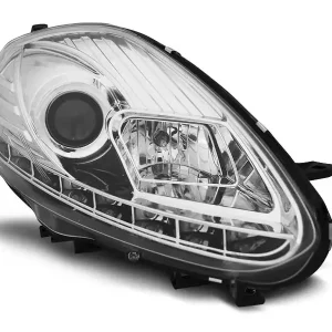 Abverkauf Scheinwerfer passend für Fiat Punto Evo 10.09-12 chrom DRL LED
