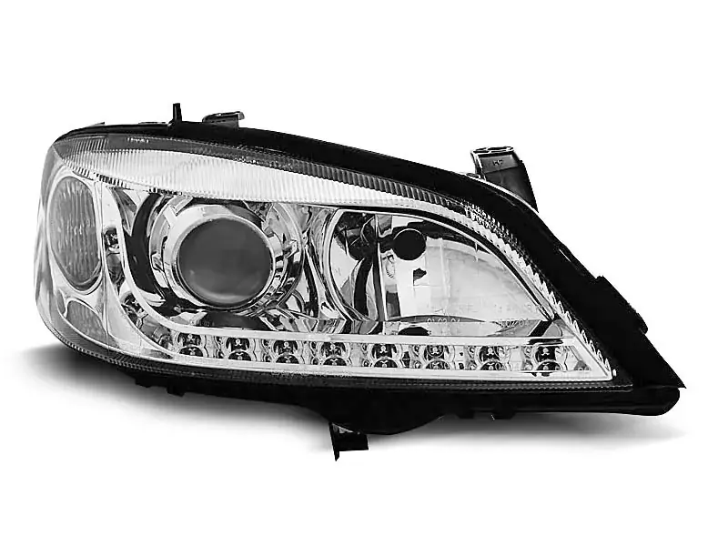 Preis Gesenkt Scheinwerfer passend für Opel Astra G 09.97-02.04 Tageslicht Chrome