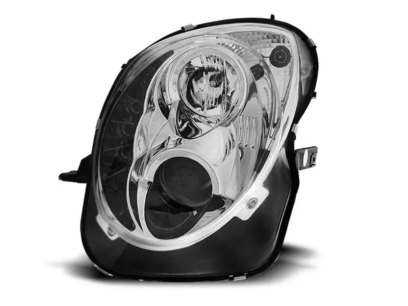 Sichere Zahlung Scheinwerfer passend für Alfa Romeo Mito 08-19 mit Tagfahrlicht Chrome