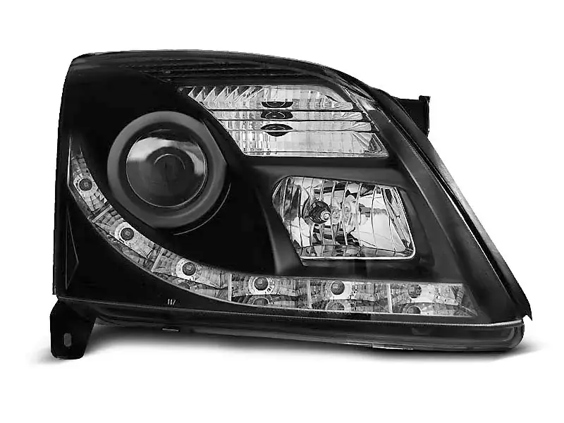 Online Kaufen Scheinwerfer passend für Opel Vectra C 04.02–08.05 Tageslicht Schwarz
