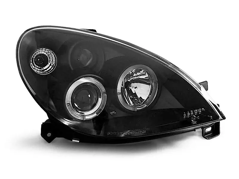 Neu Im Sortiment Scheinwerfer passend für Citroen Xsara 09.00 - 10.04 Angel Eyes Black