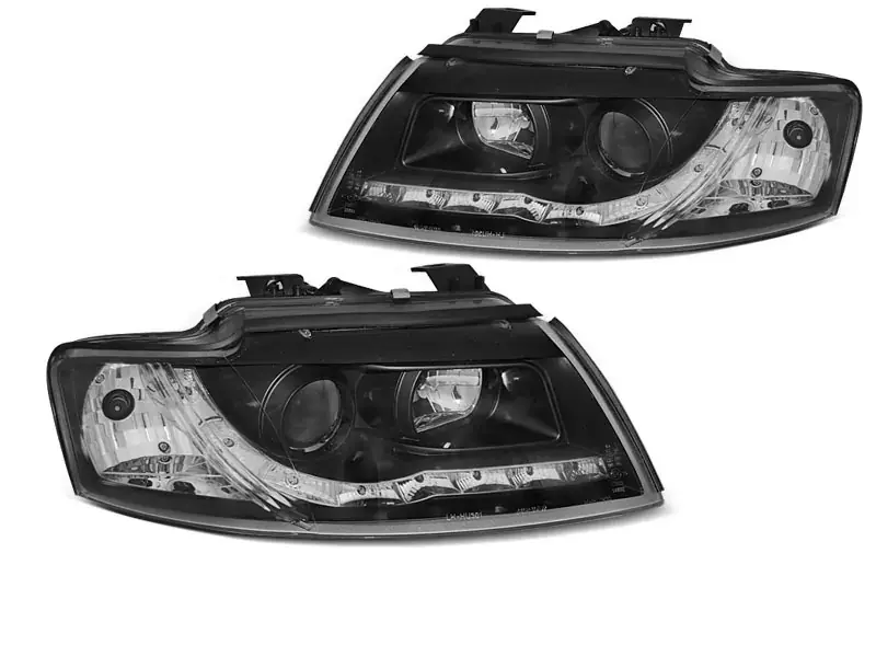 Neue Kollektion Scheinwerfer Tageslicht schwarz passend für Audi A4 B6 Cabrio 02-06