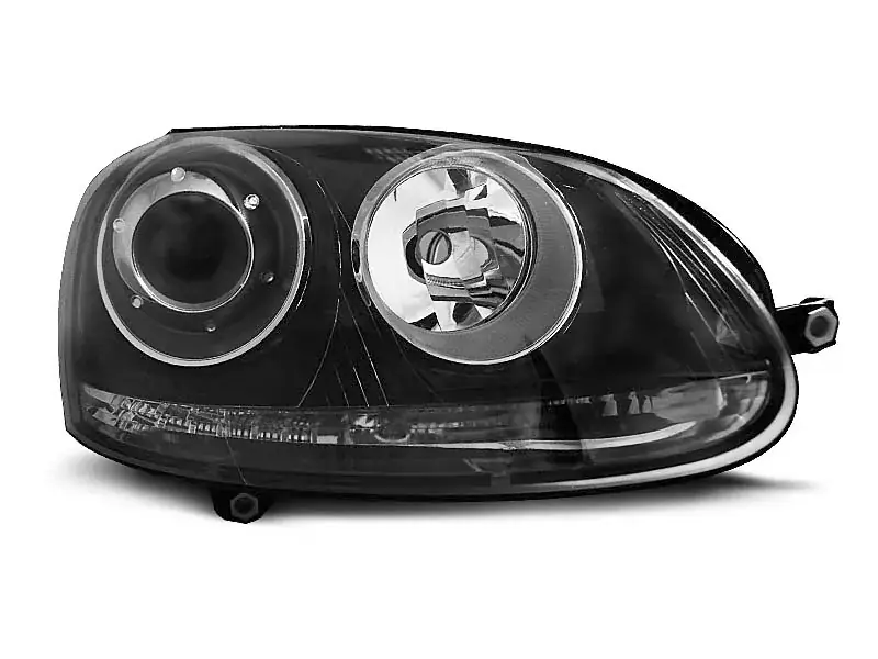 Markenprodukt Scheinwerfer Sport schwarz passend für VW Golf 5 10.03–09