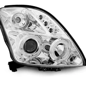 Angel Eyes Scheinwerfer Chrome passend für Suzuki Swift 05.05–10 Direktkauf