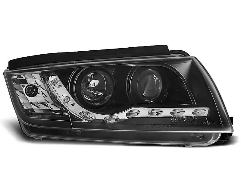 Scheinwerfer Tageslicht schwarz passend für Skoda Fabia 12.99-08 Nur Für Kurze Zeit