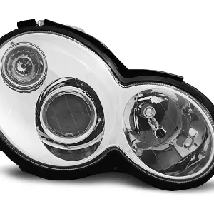 Top-Angebot Scheinwerfer chrom passend für Mercedes CL203 C-Klasse 00-04
