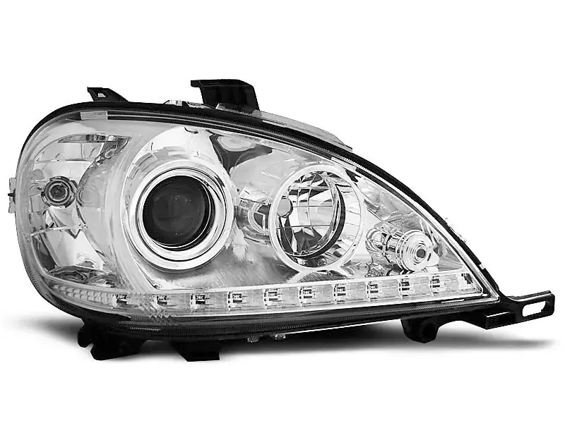 Meistverkauft Scheinwerfer Tageslicht Chrom passend für Mercedes W163 ML M-Klasse