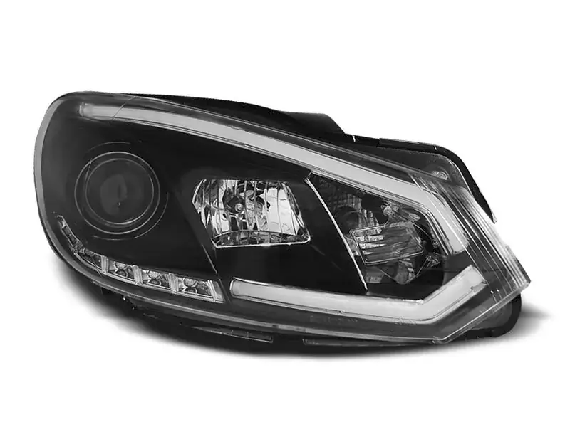 Scheinwerfer Röhrenlicht DRL schwarz passend für VW Golf 6 Top-Seller