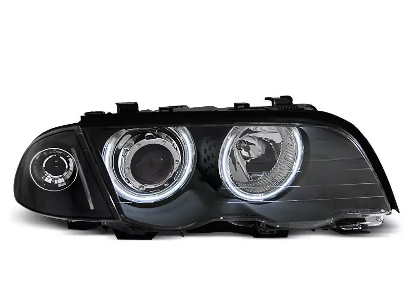 Angel Eyes CCFL Scheinwerfer schwarz passend für BMW E46 Garantierte Lieferung