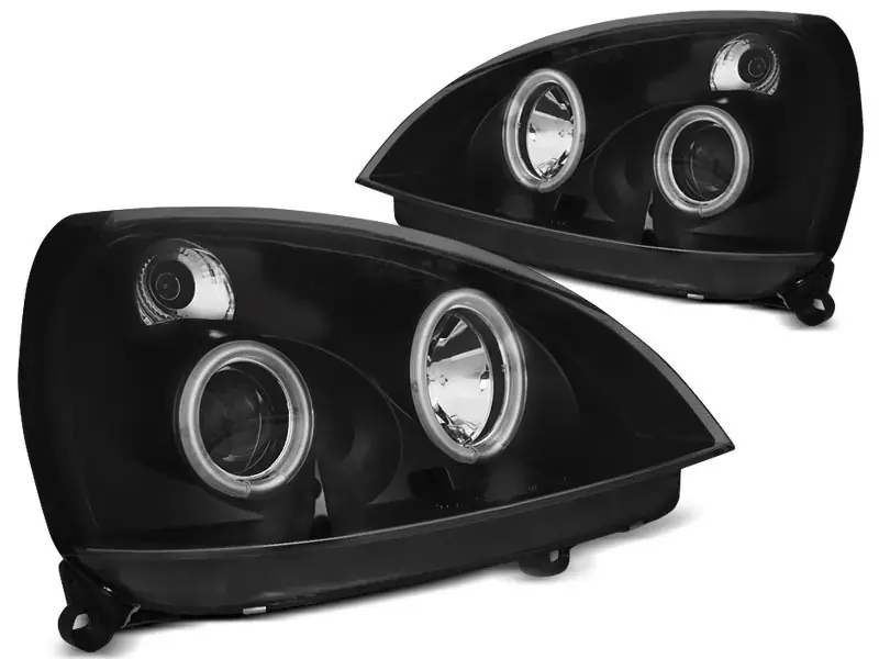 Angel Eyes CCFL Scheinwerfer passend für Renault Clio II 06.01–09.05 Schwarz Super-Preis