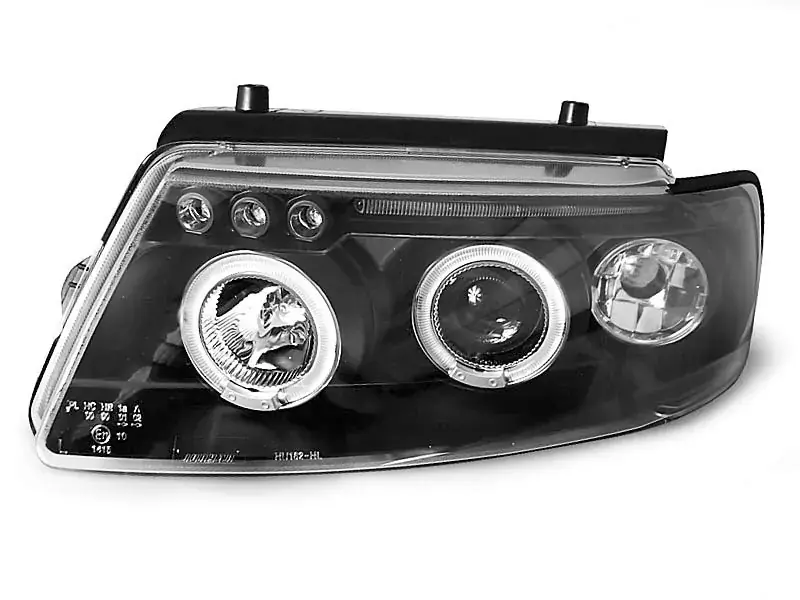 Scheinwerfer Angel Eyes schwarz passend für VW Passat B5 3B 11.96–08.00 Geprüft