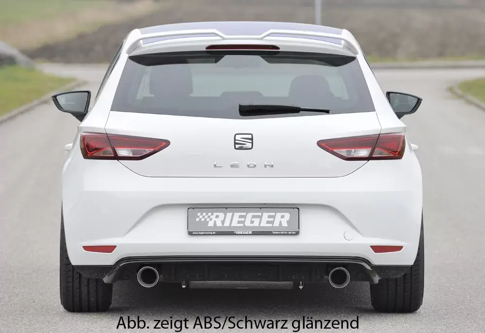 Preisreduziert Rieger Heckschürzenansatz passend für Seat Leon (5F) 5-tür. 10.12-12.16
