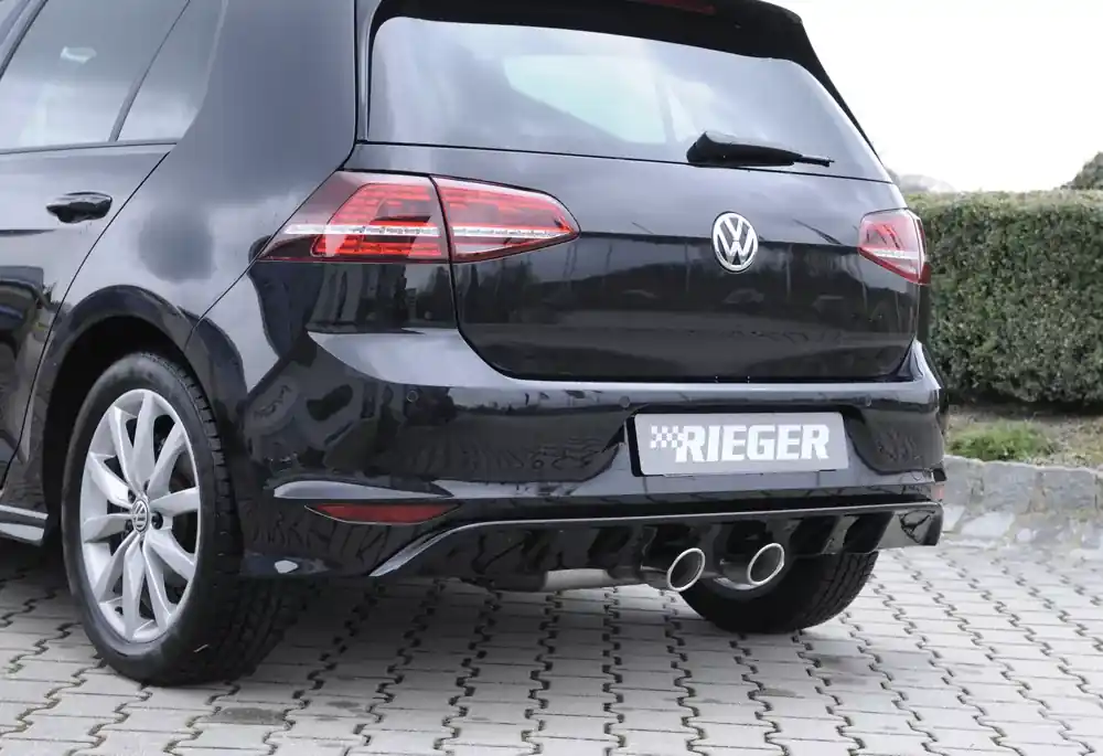 Billig Rieger Heckeinsatz passend für VW Golf 7 R-Line 5-tür. 10.12–12.16 (bis Facelift)