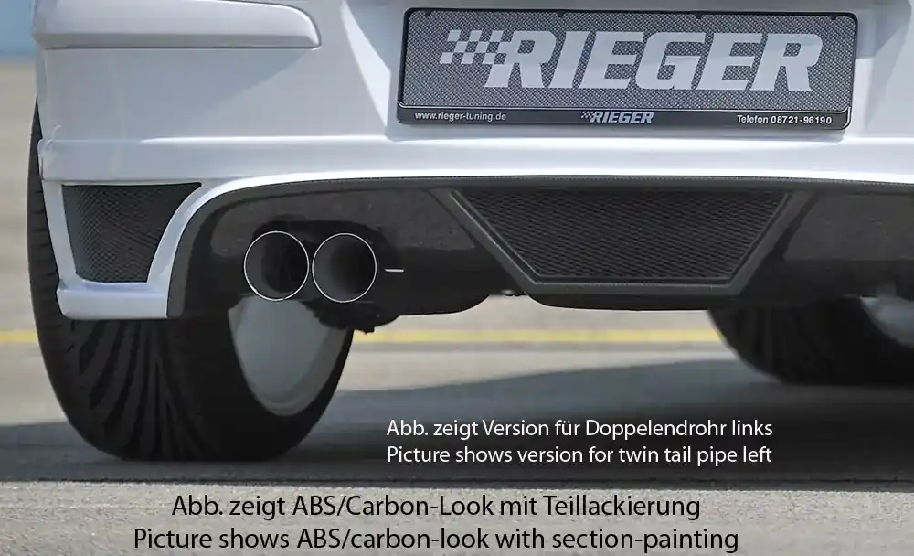 Rieger Heckschürzenansatz passend für Opel Astra H 5-türig ab 03/2004 Sonderaktion