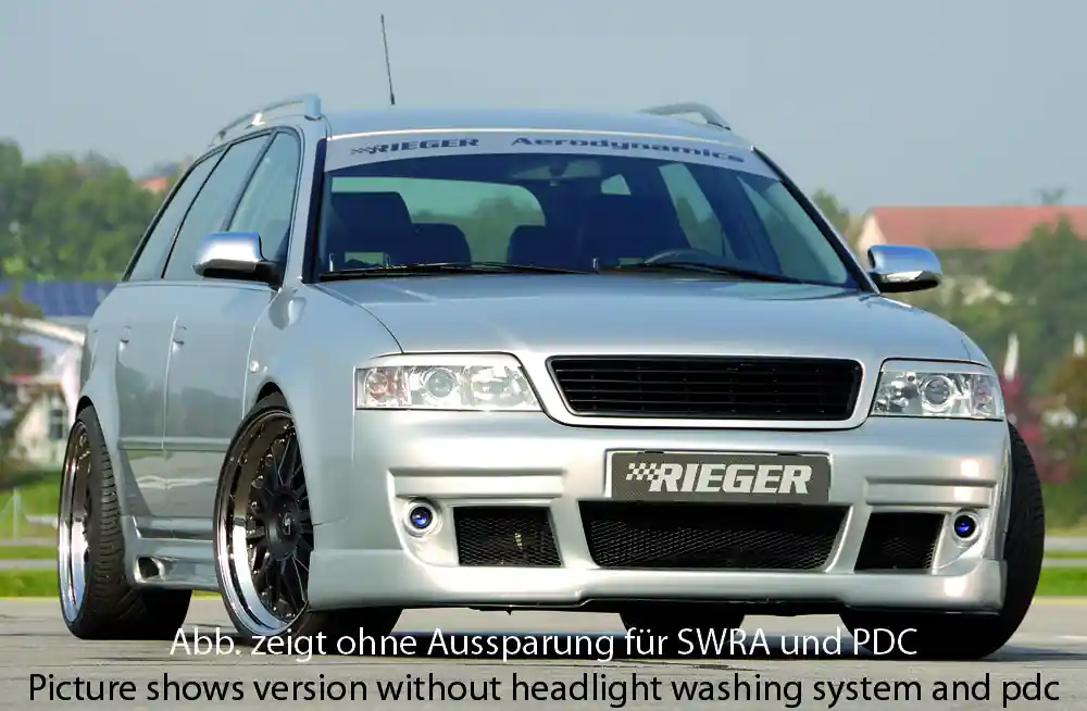 Rieger Spoilerstoßstange S6-Look passend für Audi A6 (4B) Limousine 01/97-06/01 Abverkauf