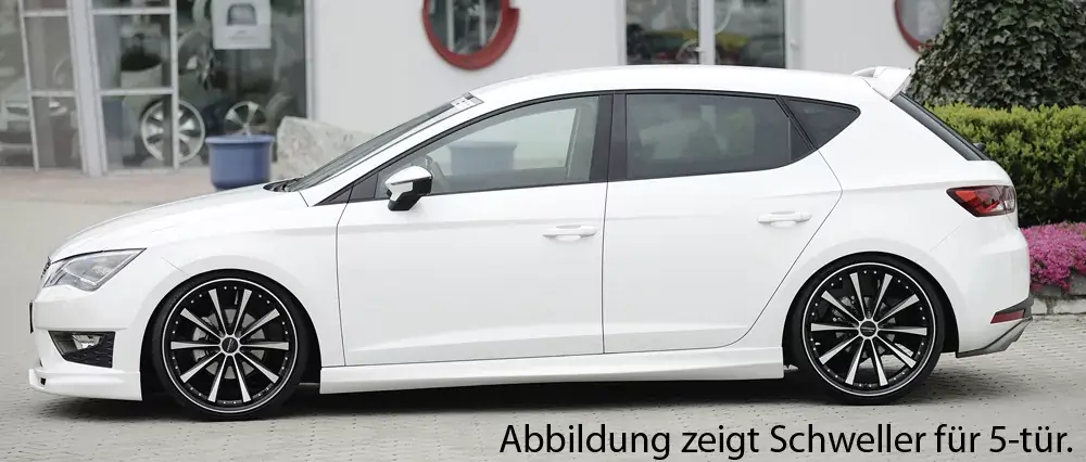 Rieger Seitenschweller rechts passend für Seat Leon (5F) 3-tür. (SC) ab 10/2012 Neu