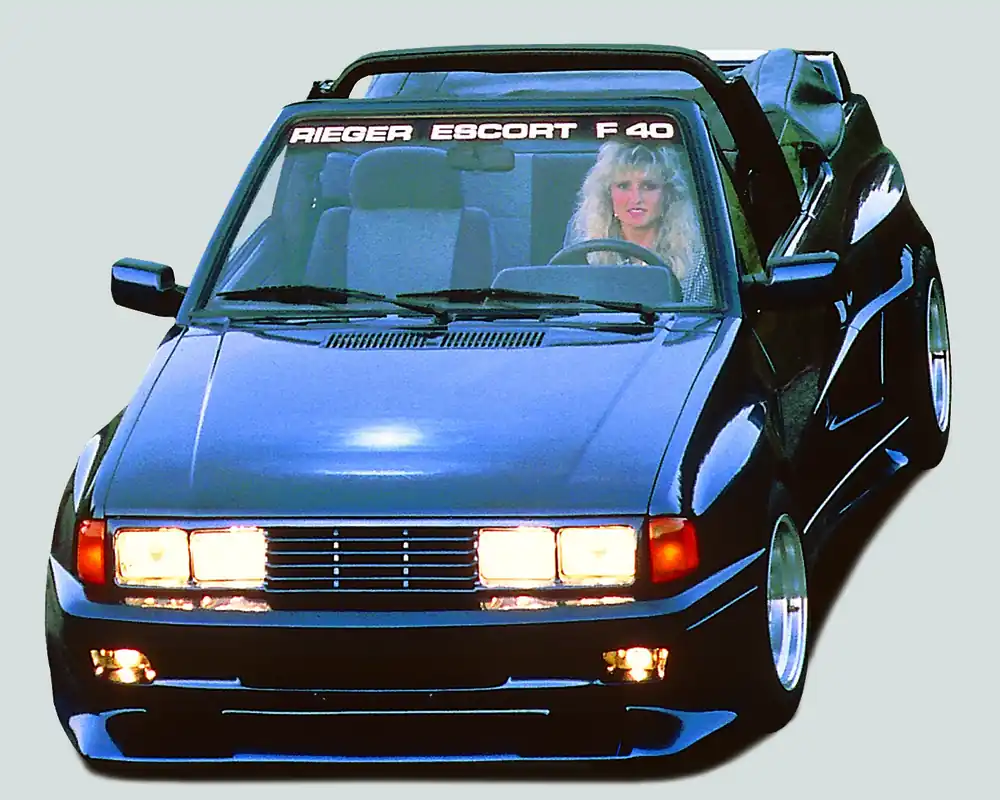 Rieger Seitenteil Breitbau II passend für Ford Escort 4 Cabrio (07/1988–10/1990) Abverkauf