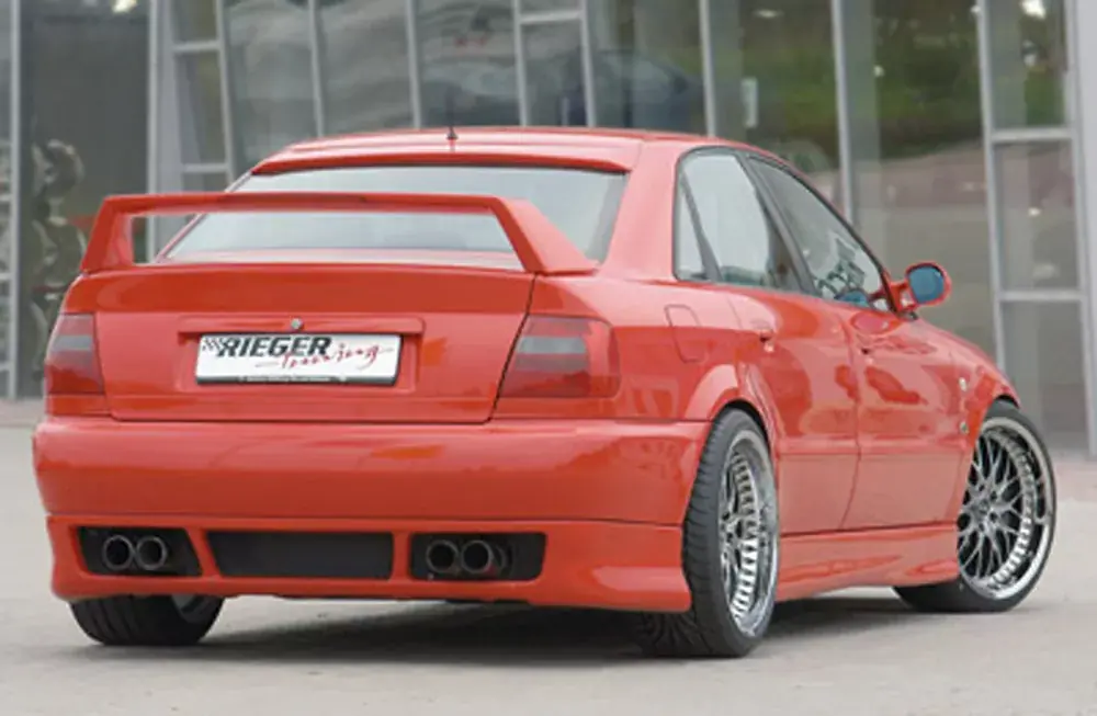 Kracherpreis Rieger Heckansatz RS-Four-Look passend für Audi A4 (B5) Avant 11/94–98