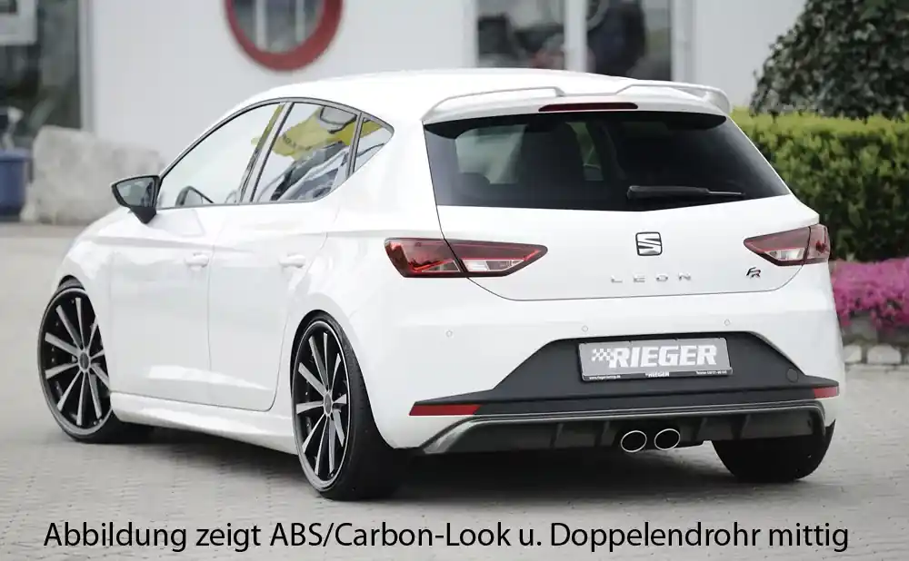 Neue Ware Rieger Heckeinsatz passend für Seat Leon FR (5F) 5-tür. 01.13–12.16 (bis Facelift)