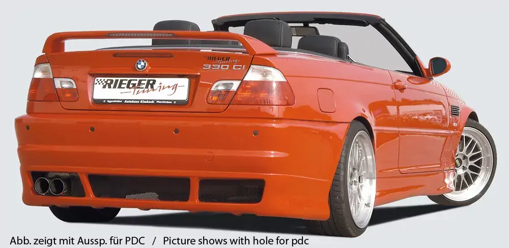 Knallerangebot Rieger Heckschürze passend für BMW 3er E46 Coupé 02.98-12.01