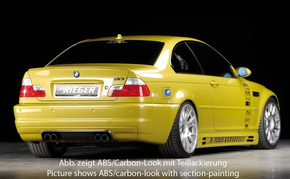 Preis Gesenkt Rieger Heckeinsatz CS-Look passend für BMW 3er E46 M3 Cabrio