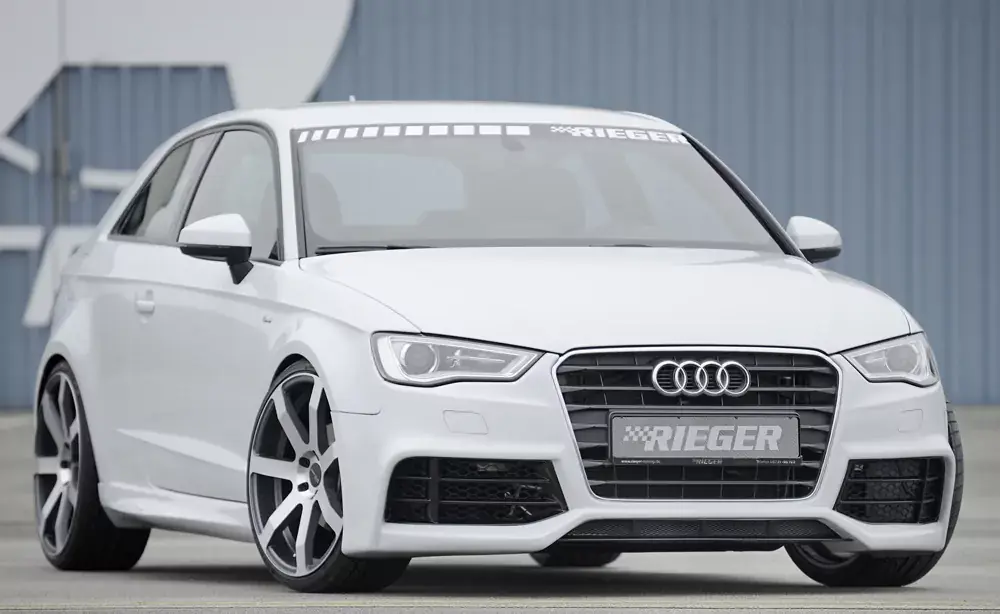 Sonderangebot Rieger Spoilerstoßstange passend für Audi A3 S3 (8V) 3-türig (Schrägheck 8V1) 05.13–08.16