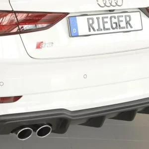 Ausverkauf Rieger Heckeinsatz passend für Audi A3 S3 (8V) 3-tür. (Cabrio 8V7) ab 09/2016