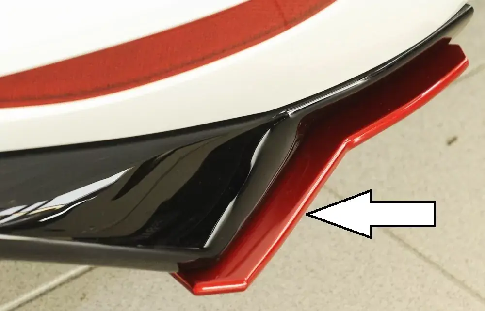 Expressversand Rieger Heckschürzenansatz seitlich links passend für VW Golf 7 GTI (04/2013–12/2016)