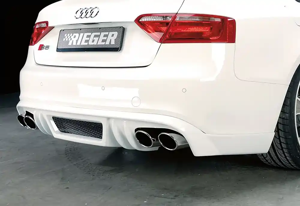 Neuheit Rieger Heckschürzenansatz passend für Audi A5 (B8/B81) Sportback 06/2007–07/2011
