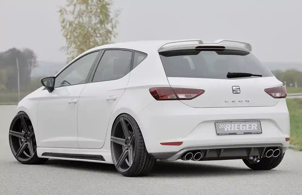 Sale Rieger Heckschürzenansatz passend für Seat Leon (5F) 3-türig SC 10/2012–12/2016