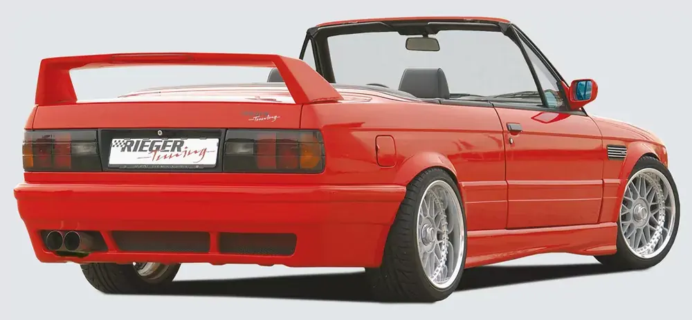 Nur Heute Rieger Heckflügel Breitbau II passend für BMW 3er E30 Limousine