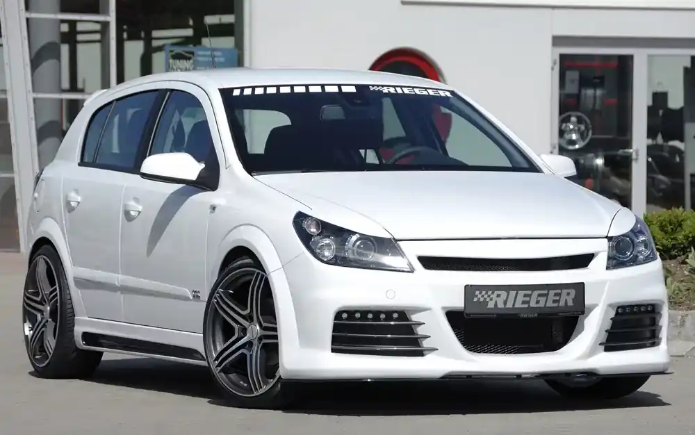 Solange Der Vorrat Reicht Rieger Spoilerstoßstange passend für Opel Astra H GTC 3-türig ab 03/2005