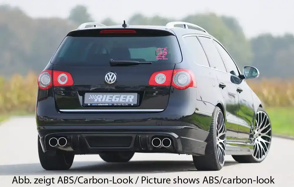Abverkauf Rieger Heckschürzenansatz passend für VW Passat (3C) Variant 03.05-07.10 (bis Facelift)