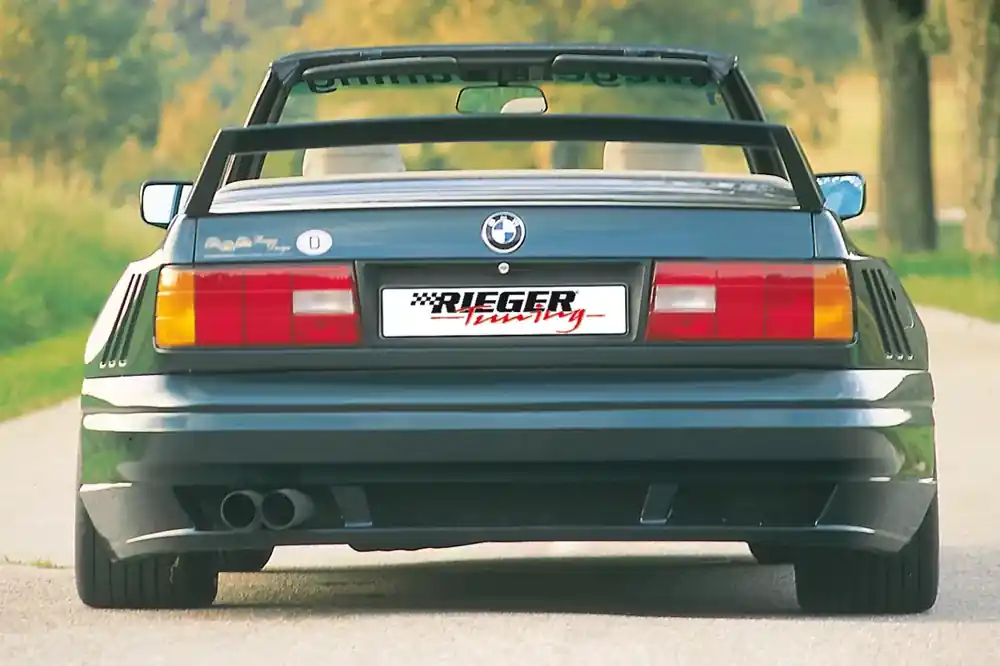 Begrenztes Angebot Rieger Heckflügel Breitbau II passend für BMW 3er E30 Cabrio
