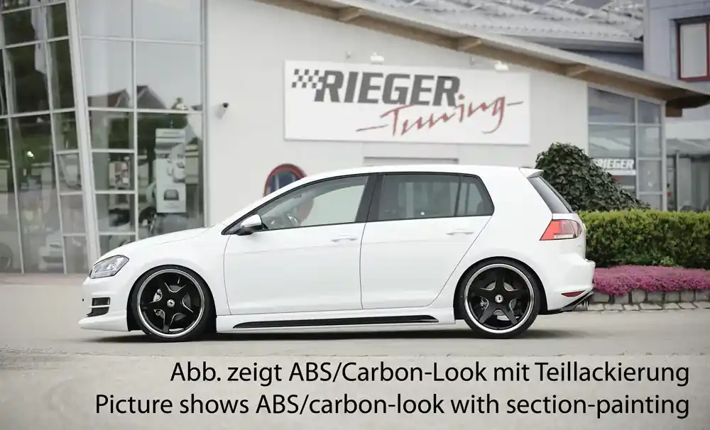 Nur Heute Rieger Seitenschweller links passend für VW Golf 7 R 5-türig ab 12/2013