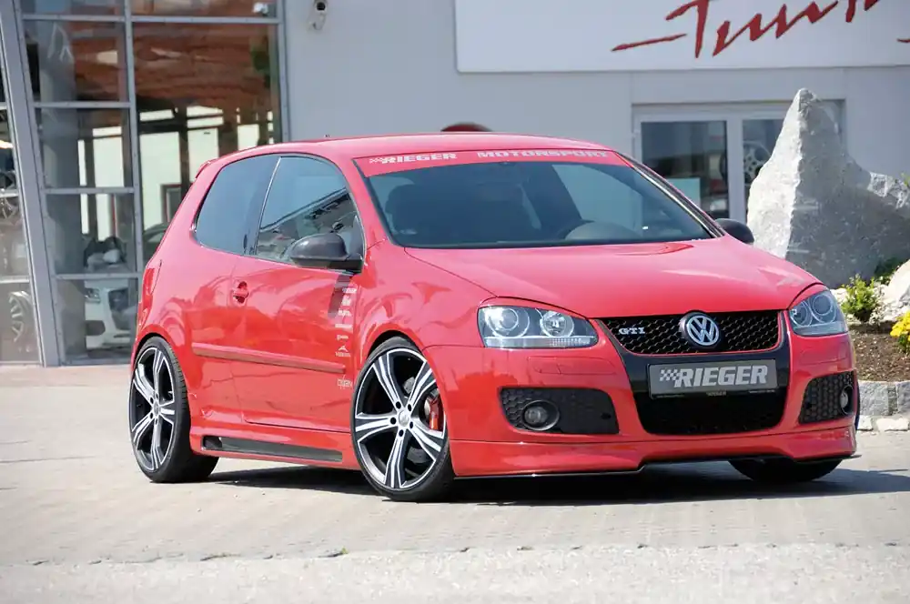 Versand Am Gleichen Tag Rieger Spoilerlippe passend für VW Golf 5 GTI