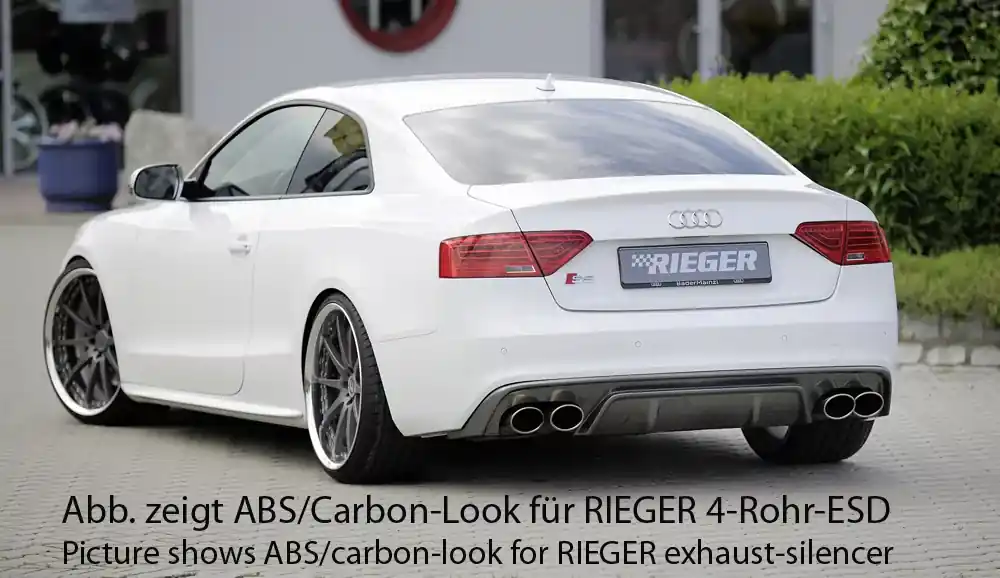 Rieger Heckeinsatz passend für Audi A5 S5 (B8/B81) Coupé 10.11-06.16 (ab Facelift) Sofort Bestellen