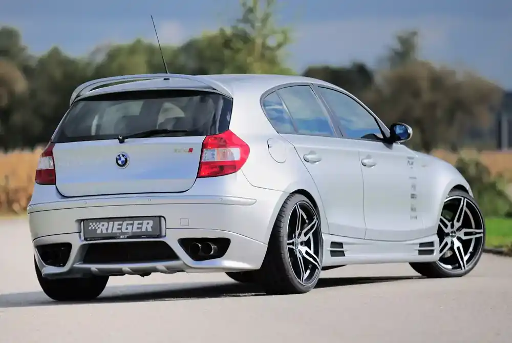 Rieger Heckschürzenansatz passend für BMW 1er E87 (09/2004–03/2007) Sichere Zahlung
