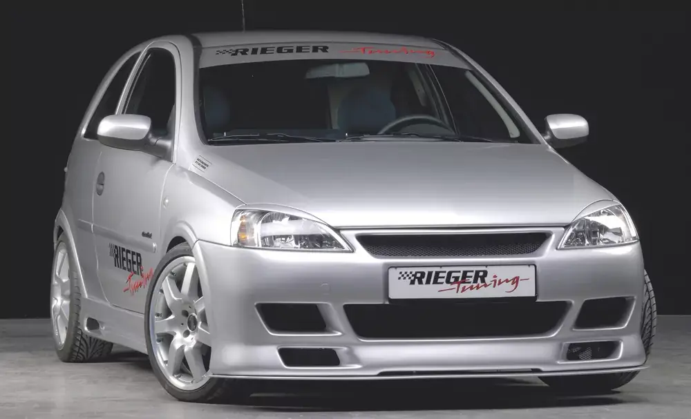 Rieger Spoilerstoßstange passend für Opel Corsa C 5-tür. 09.00-05.03 Schneller Versand