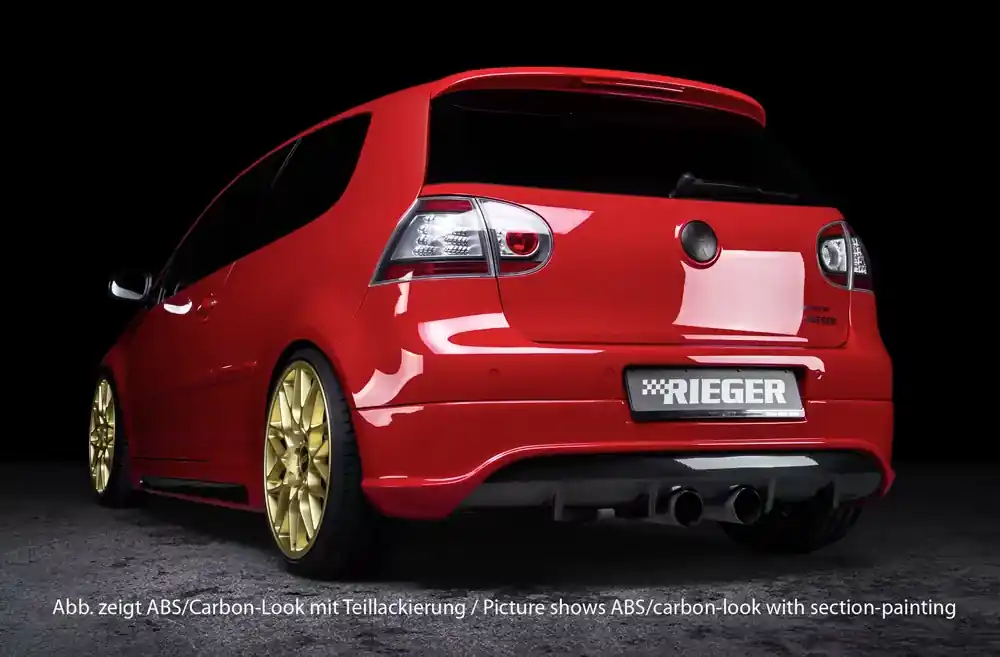 Preis Gesenkt Rieger Heckschürzenansatz passend für VW Golf 5 5-tür.
