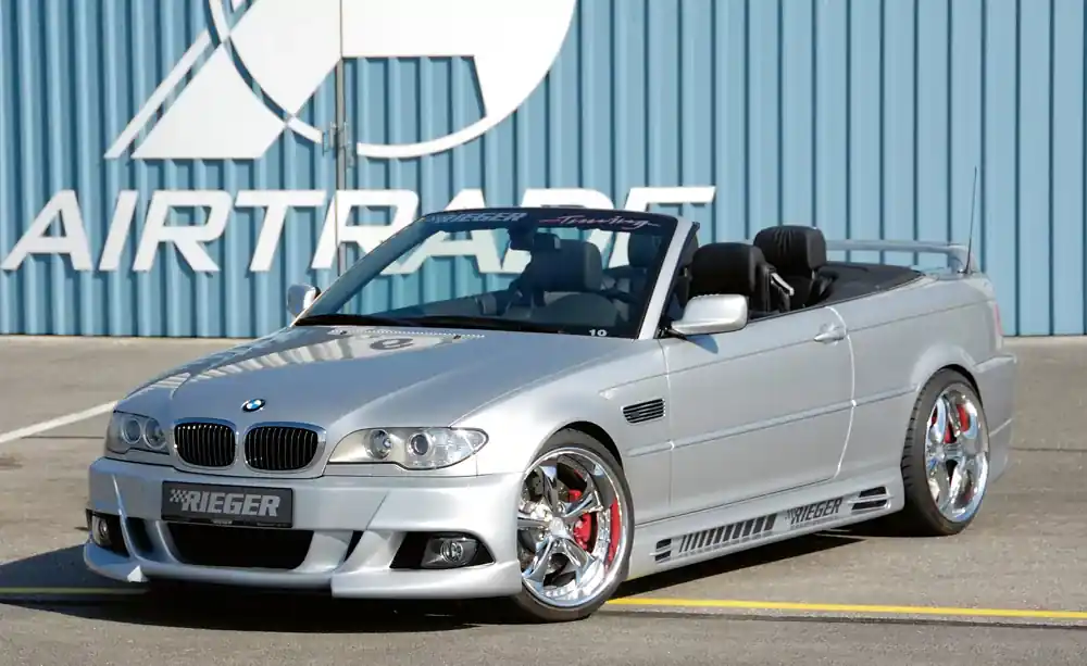 Versand Am Gleichen Tag Rieger Spoilerstoßstange (V2) passend für BMW 3er E46 Touring ab 02/2002